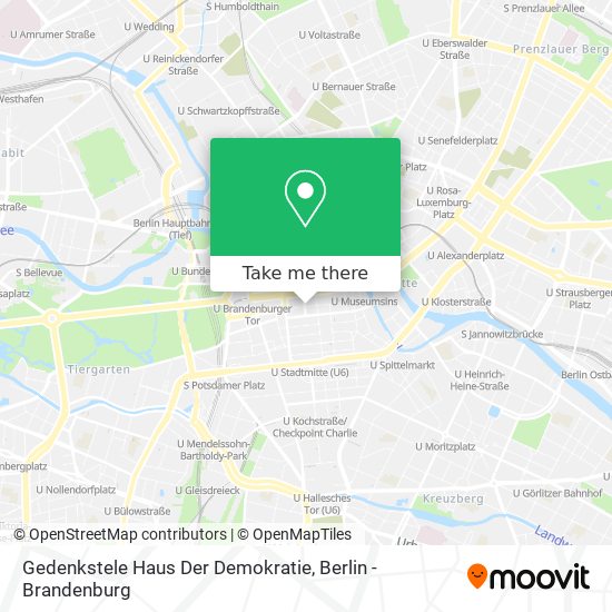 Gedenkstele Haus Der Demokratie map
