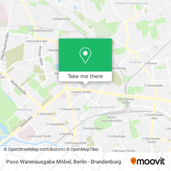 Poco Warenausgabe Möbel map