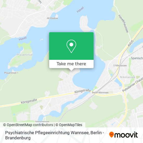 Psychiatrische Pflegeeinrichtung Wannsee map