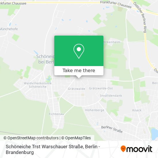 Schöneiche Trst Warschauer Straße map