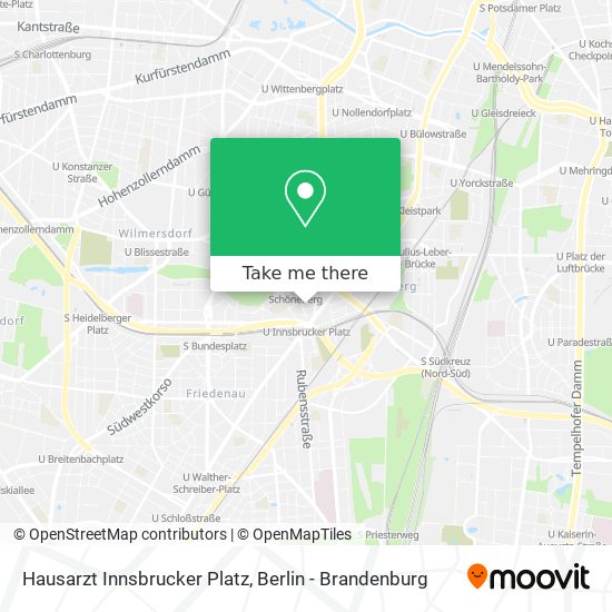 Карта Hausarzt Innsbrucker Platz