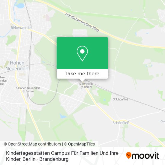 Карта Kindertagesstätten Campus Für Familien Und Ihre Kinder