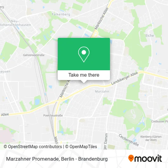 Marzahner Promenade map