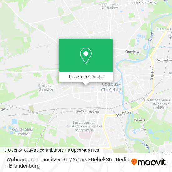 Карта Wohnquartier Lausitzer Str. / August-Bebel-Str.