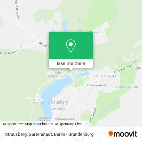 Карта Strausberg, Gartenstadt