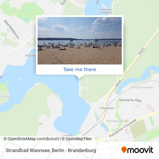 Strandbad Wannsee map