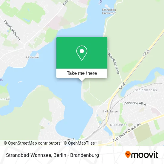 Карта Strandbad Wannsee