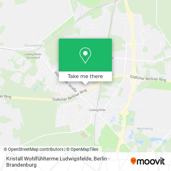 Kristall Wohlfühlterme Ludwigsfelde map