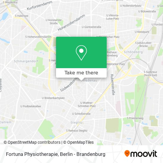 Fortuna Physiotherapie map