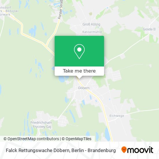 Falck Rettungswache Döbern map