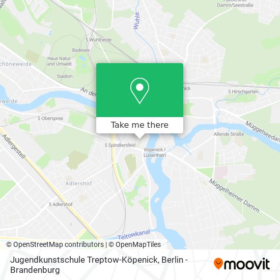 Карта Jugendkunstschule Treptow-Köpenick