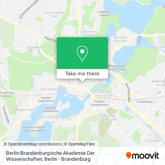 Карта Berlin-Brandenburgische Akademie Der Wissenschaften