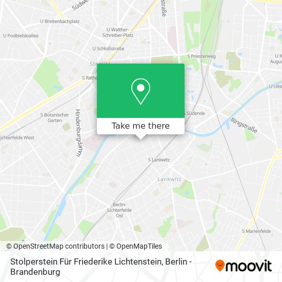 Stolperstein Für Friederike Lichtenstein map