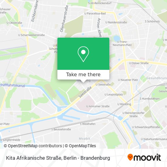 Kita Afrikanische Straße map