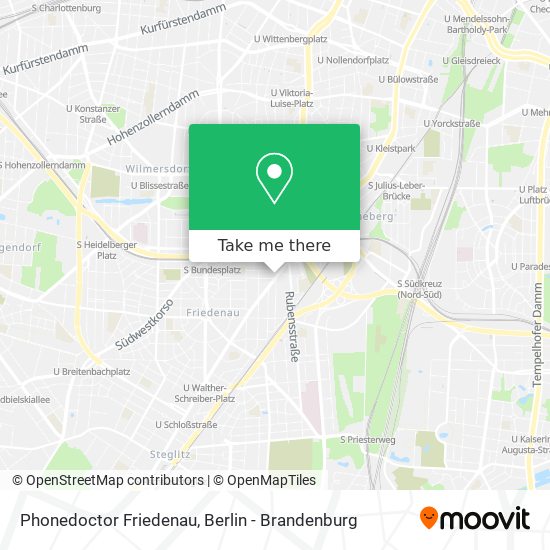 Phonedoctor Friedenau map