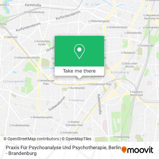 Praxis Für Psychoanalyse Und Psychotherapie map