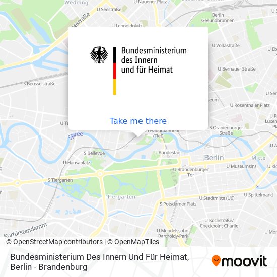 Карта Bundesministerium Des Innern Und Für Heimat