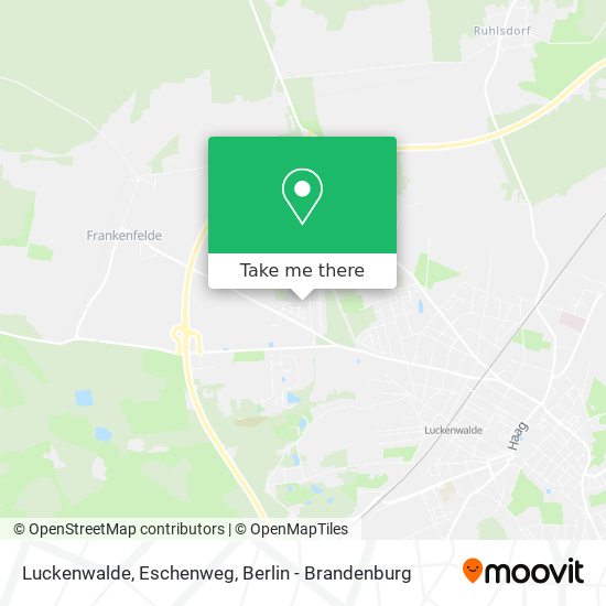Luckenwalde, Eschenweg map