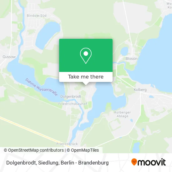 Карта Dolgenbrodt, Siedlung