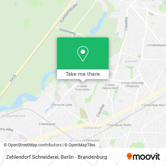 Zehlendorf Schneiderei map