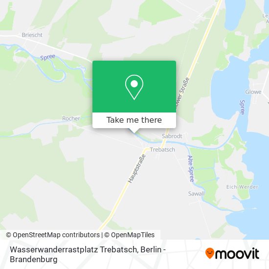 Wasserwanderrastplatz Trebatsch map