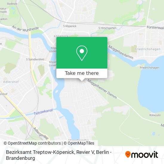 Карта Bezirksamt Treptow-Köpenick, Revier V