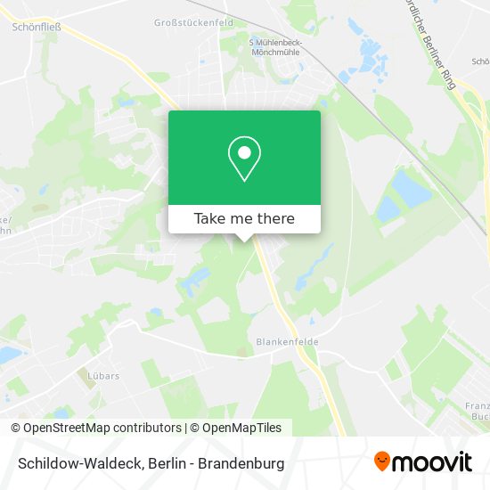 Schildow-Waldeck map