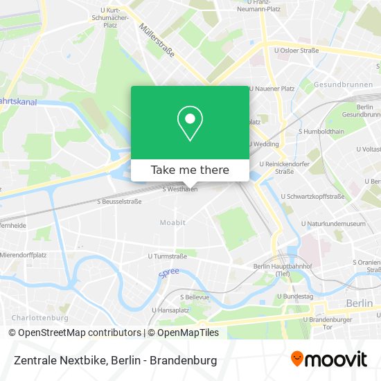 Zentrale Nextbike map