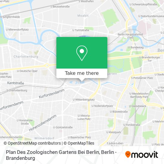 Карта Plan Des Zoologischen Gartens Bei Berlin