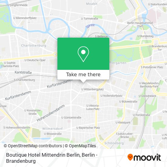 Карта Boutique Hotel Mittendrin Berlin