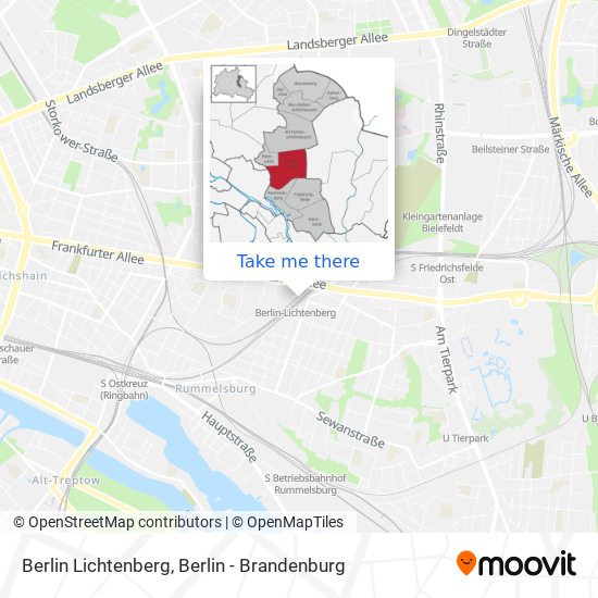 Карта Berlin Lichtenberg