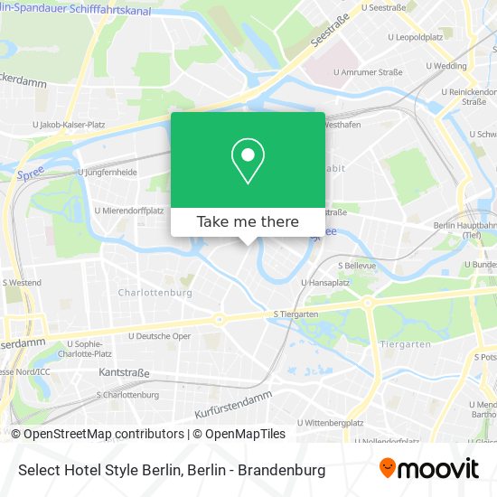 Карта Select Hotel Style Berlin