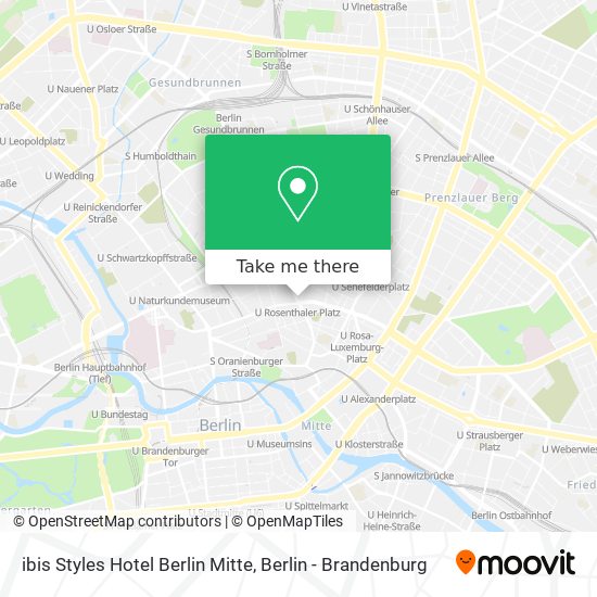 Карта ibis Styles Hotel Berlin Mitte