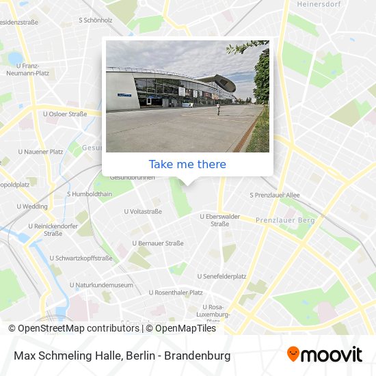 Max Schmeling Halle map