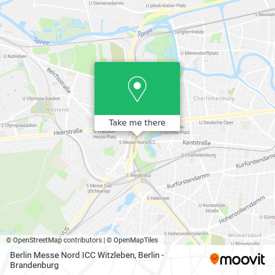 Карта Berlin Messe Nord ICC Witzleben