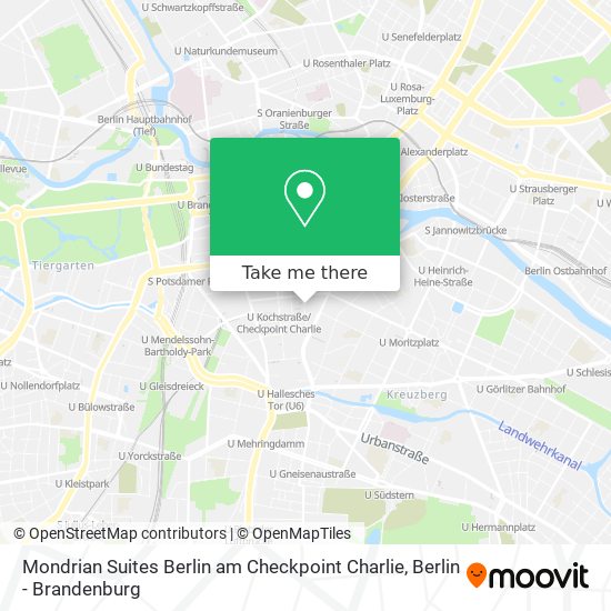 Mondrian Suites Berlin am Checkpoint Charlie map