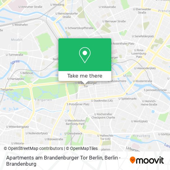 Apartments am Brandenburger Tor Berlin map