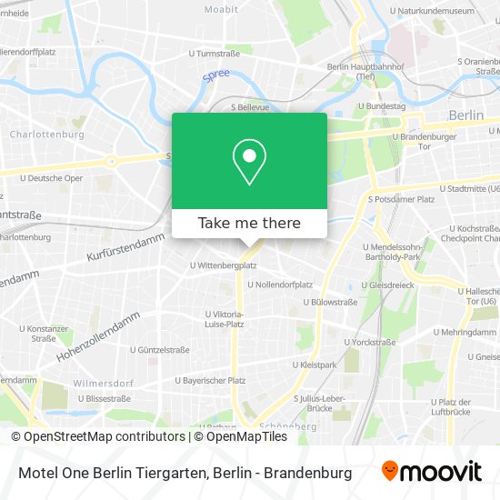 Карта Motel One Berlin Tiergarten