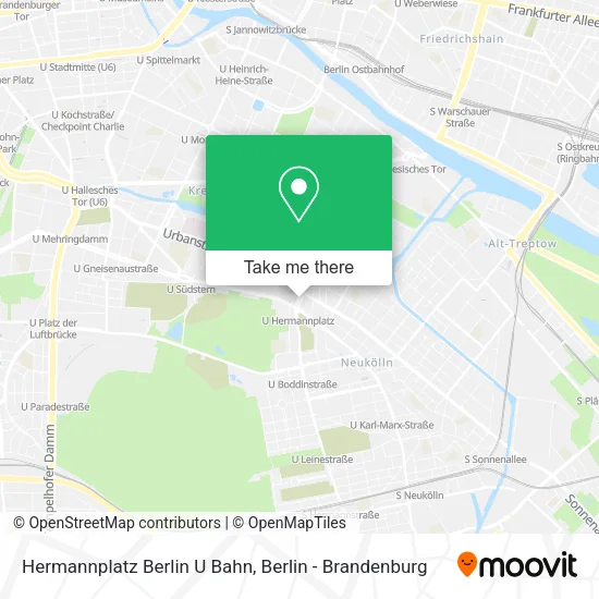 Hermannplatz Berlin U Bahn map