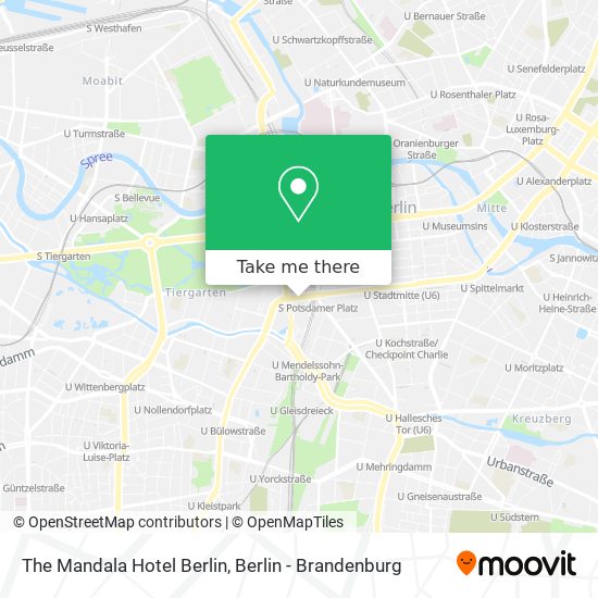 The Mandala Hotel Berlin map