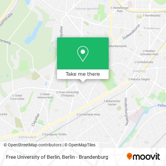 Карта Free University of Berlin