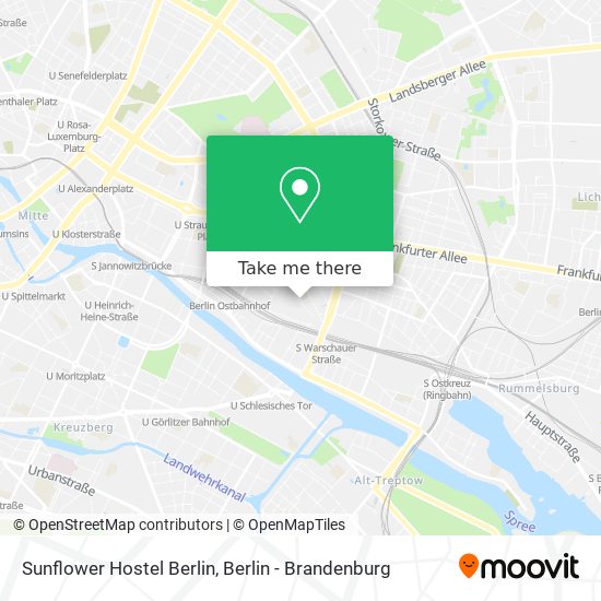 Карта Sunflower Hostel Berlin