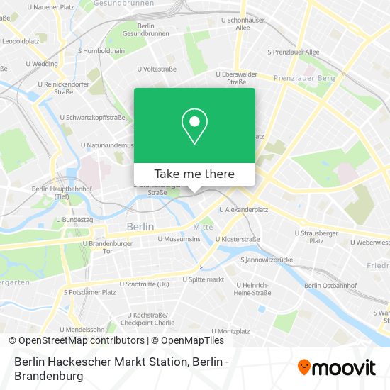 Berlin Hackescher Markt Station map