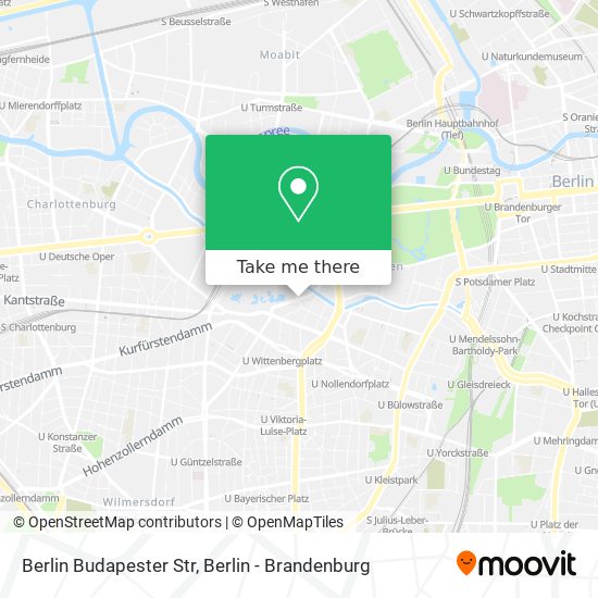 Карта Berlin Budapester Str