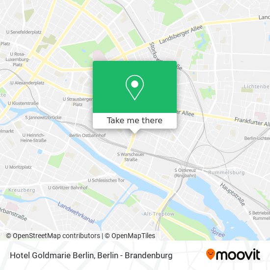 Hotel Goldmarie Berlin map