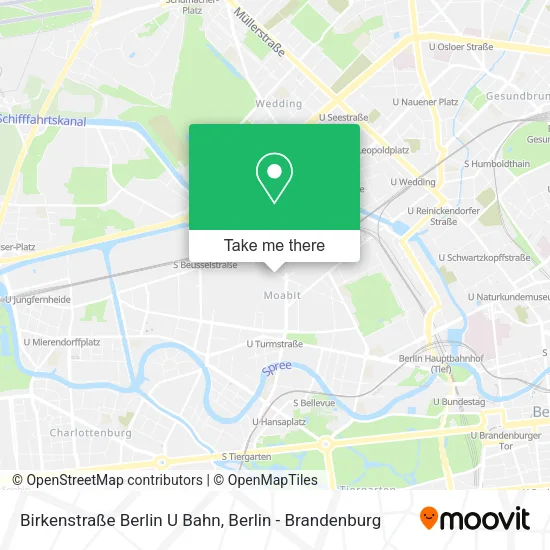 Карта Birkenstraße Berlin U Bahn