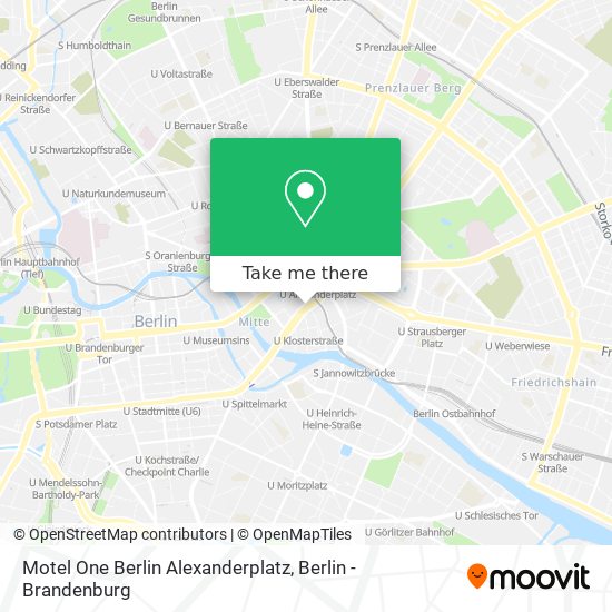 Motel One Berlin Alexanderplatz map