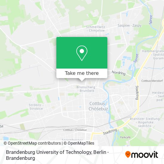 Brandenburg University of Technology map