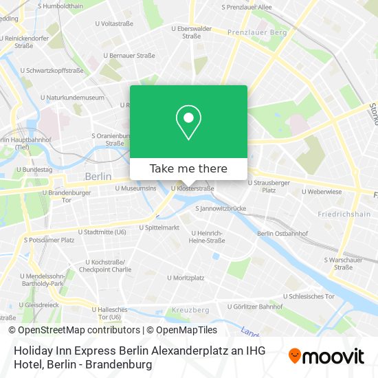 Карта Holiday Inn Express Berlin Alexanderplatz an IHG Hotel
