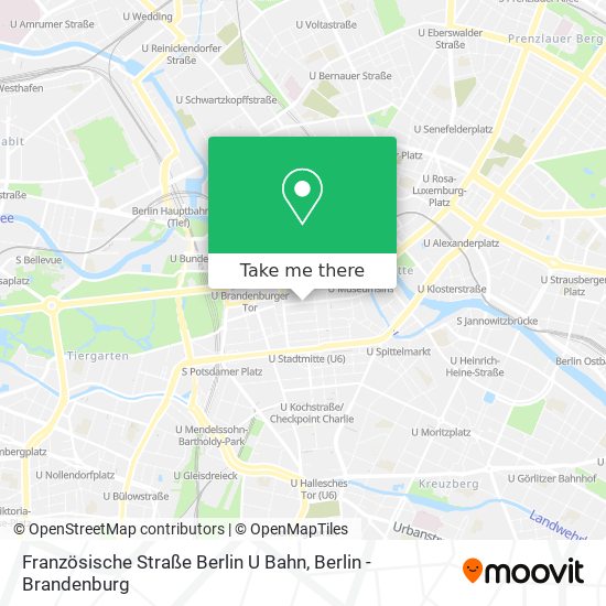 Französische Straße Berlin U Bahn map